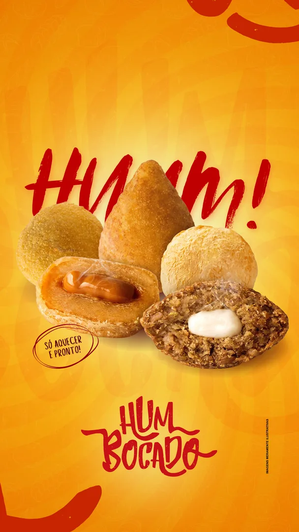 Story Hum Bocado: Huum! salgados recheados