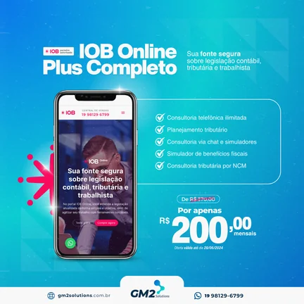 Anúncio IOB Online Plus Completo — criativo 2